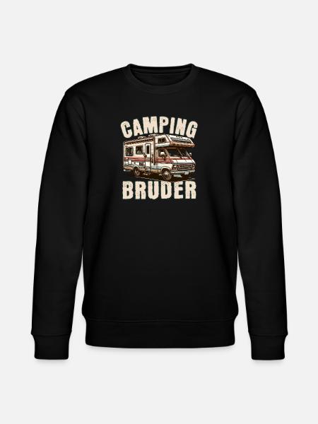 Camping Bruder - Stanley/Stella Unisex Bio-Sweatshirt CHANGER - Schwarz