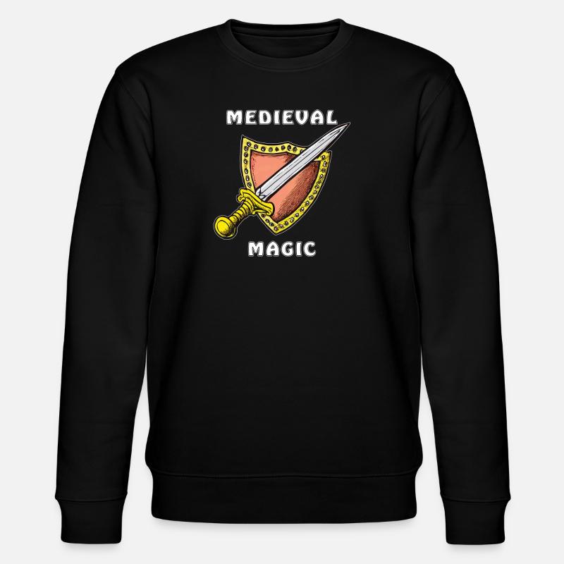 MEDIEVAL SWORD MEDIEVAL MAGIC - Stanley/Stella CHANGER Unisex Organic Sweatshirt - black