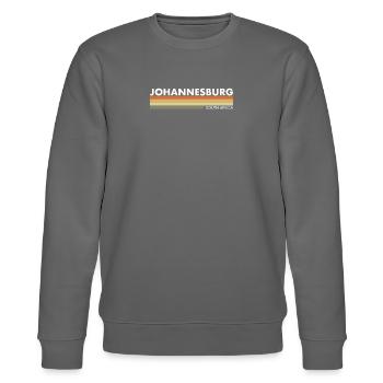 Johannesburg Südafrika Retro Südafrikaner - Stanley/Stella Unisex Bio-Sweatshirt CHANGER  - Burgunderrot - Vorne - Nik (191cm) & Marisol (170cm)