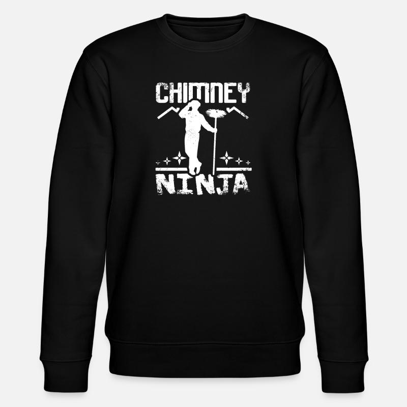 Chimney sweep ninja - Stanley/Stella CHANGER Unisex Organic Sweatshirt - black