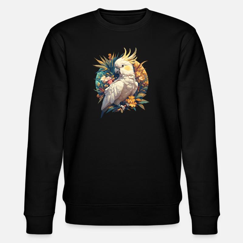 Cockatoo Kakadus Kakadu - Stanley/Stella Unisex Bio-Sweatshirt CHANGER - Schwarz