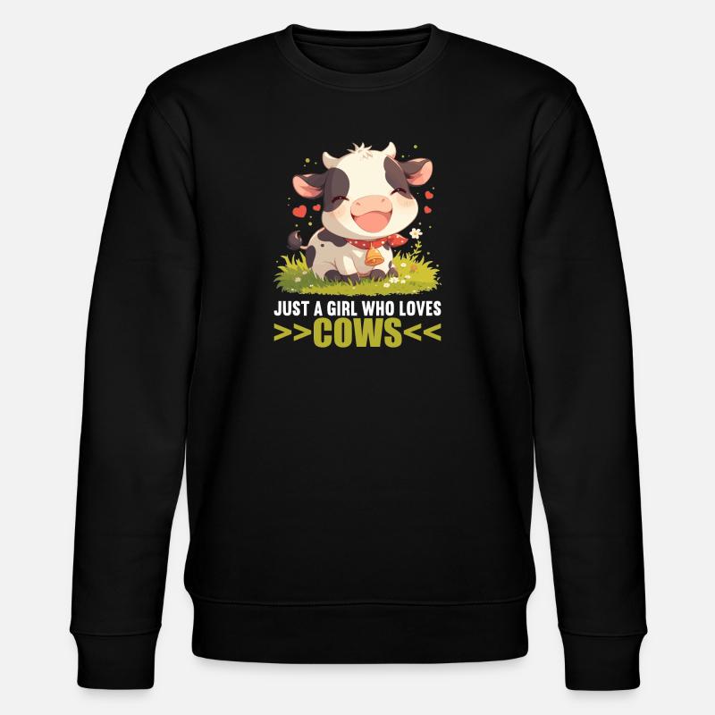 Kühe Kuh - Stanley/Stella Unisex Bio-Sweatshirt CHANGER  - Schwarz