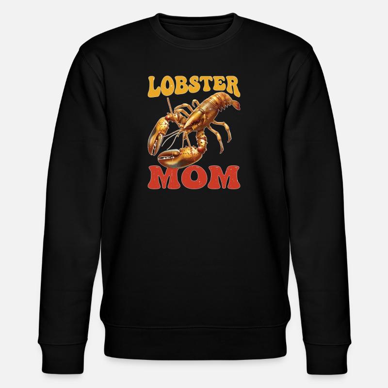 Lobster Mom - Stanley/Stella Unisex Bio-Sweatshirt CHANGER  - Schwarz