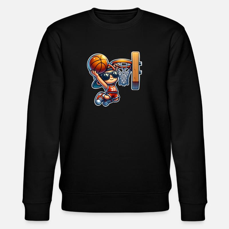Basketball - Stanley/Stella Unisex Bio-Sweatshirt CHANGER  - Schwarz