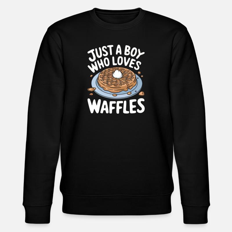 Waffles Breakfast Sweets - Stanley/Stella CHANGER Unisex Organic Sweatshirt - black
