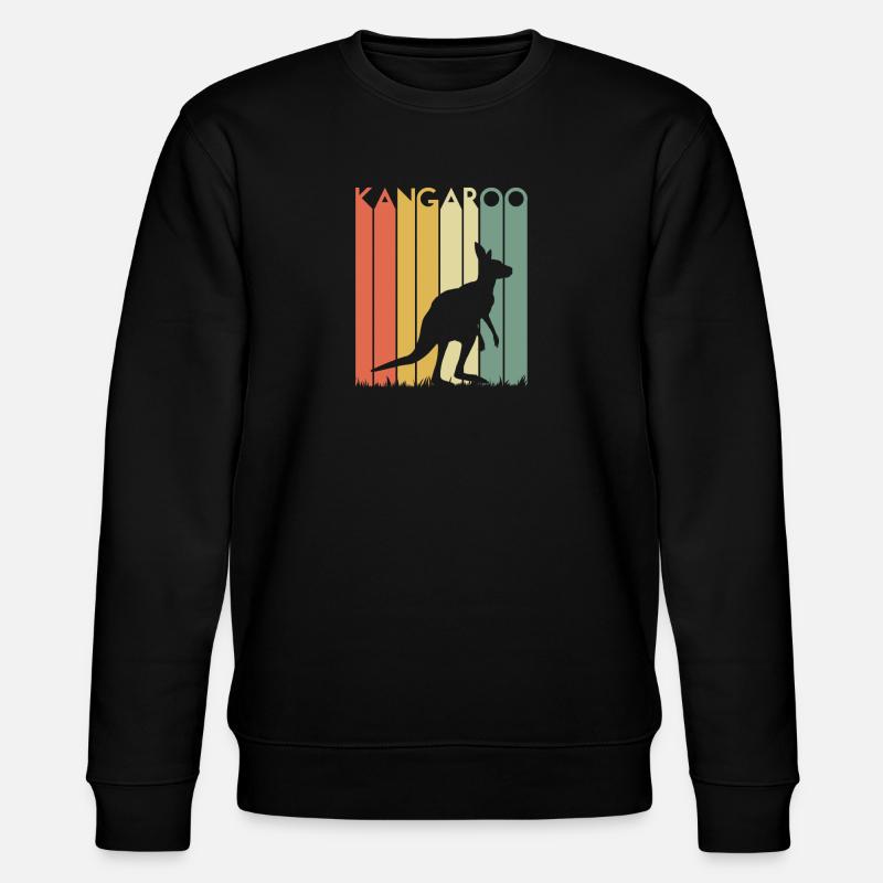 Känguru - Stanley/Stella Unisex Bio-Sweatshirt CHANGER  - Schwarz