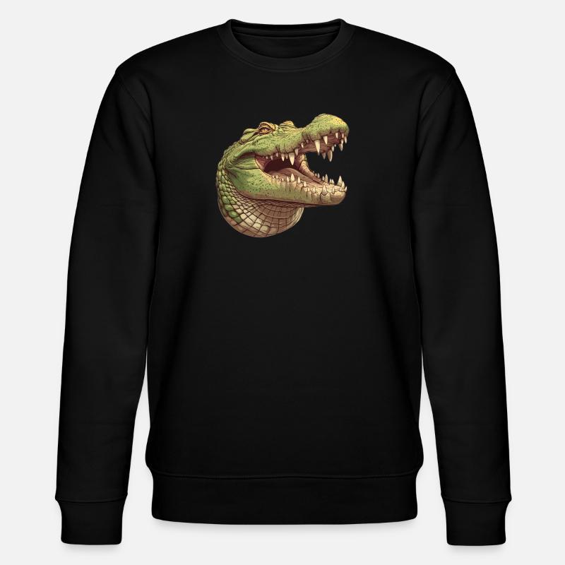 Crocodiles Crocodile - Stanley/Stella CHANGER Unisex Organic Sweatshirt - black