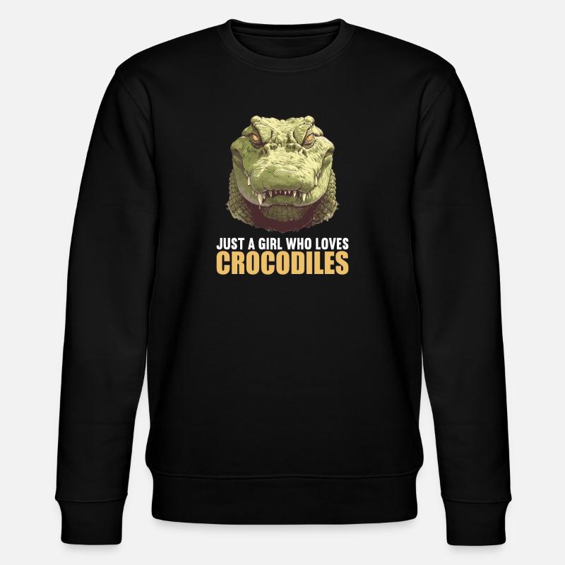 Krokodile Krokodil - Stanley/Stella Unisex Bio-Sweatshirt CHANGER  - Schwarz