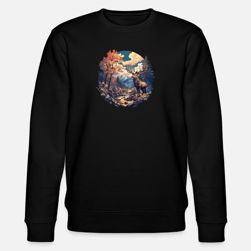 Cerf Cerf - Sweat bio CHANGER Stanley/Stella Unisexe - noir