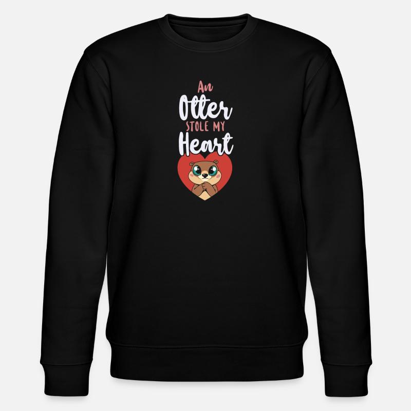 Loutre Saint-Valentin Une loutre - Sweat bio CHANGER Stanley/Stella Unisexe - noir