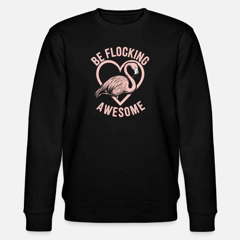 Flamingo - Stanley/Stella CHANGER Unisex Organic Sweatshirt - black