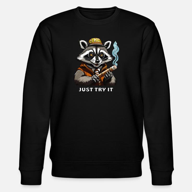 JOINT DE RATON LAVEUR, ESSAYEZ-LE - Sweat bio CHANGER Stanley/Stella Unisexe - noir
