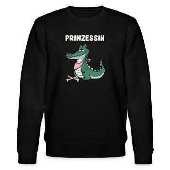 Carnaval Princesse Crocodile Cologne Alaaf Drôle - Sweat bio CHANGER Stanley/Stella Unisexe - noir - Devant - Nik (191cm) & Marisol (170cm)
