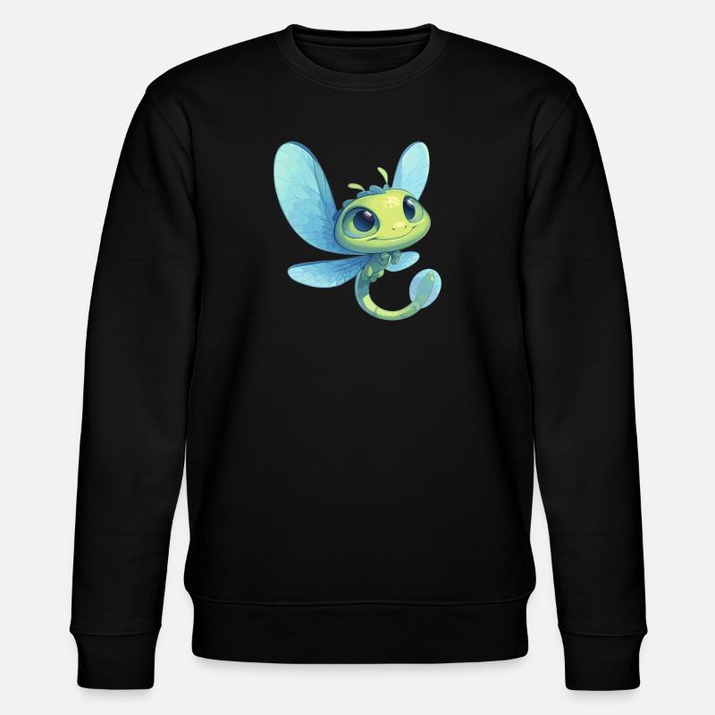 Libellen Libelle - Stanley/Stella Unisex Bio-Sweatshirt CHANGER  - Schwarz
