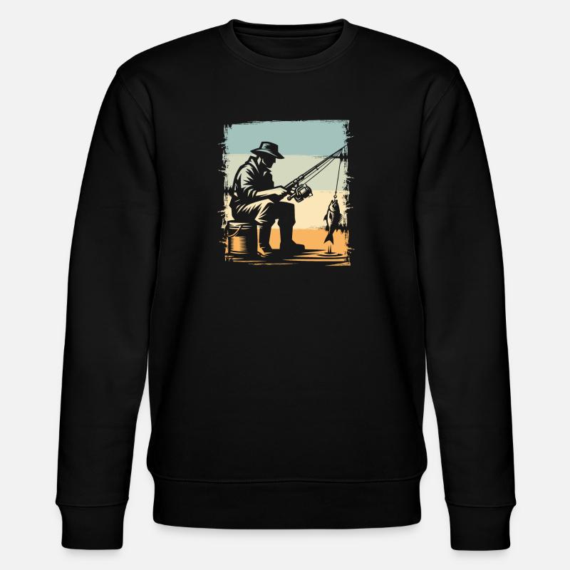 Pêche Pêcheurs Pêche - Sweat bio CHANGER Stanley/Stella Unisexe - noir