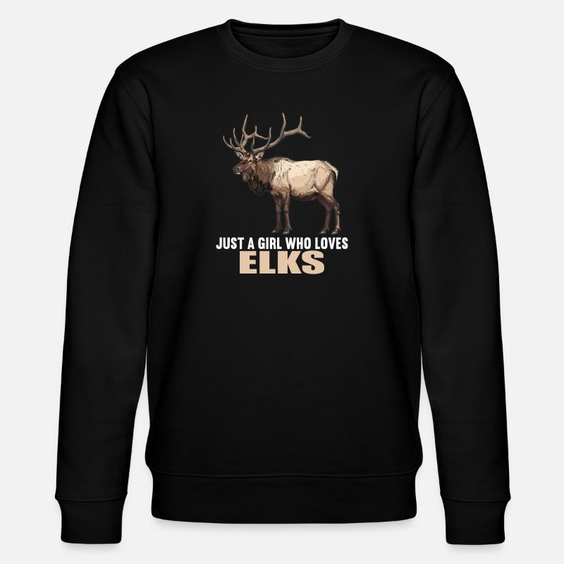 Elche Elch - Stanley/Stella Unisex Bio-Sweatshirt CHANGER - Schwarz