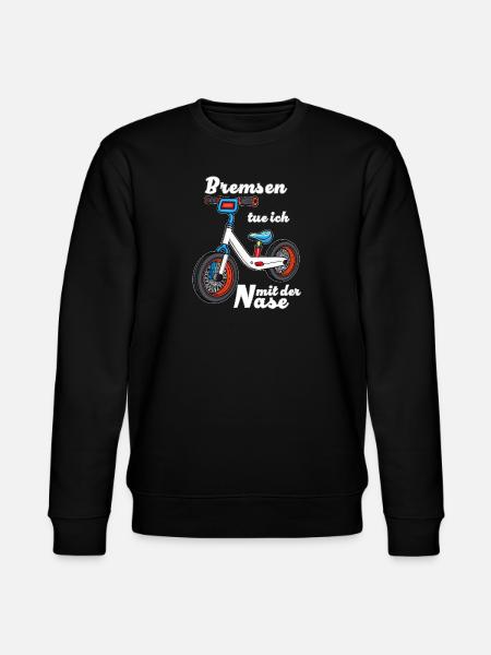 I brake with my nose - Stanley/Stella CHANGER Unisex Organic Sweatshirt - black