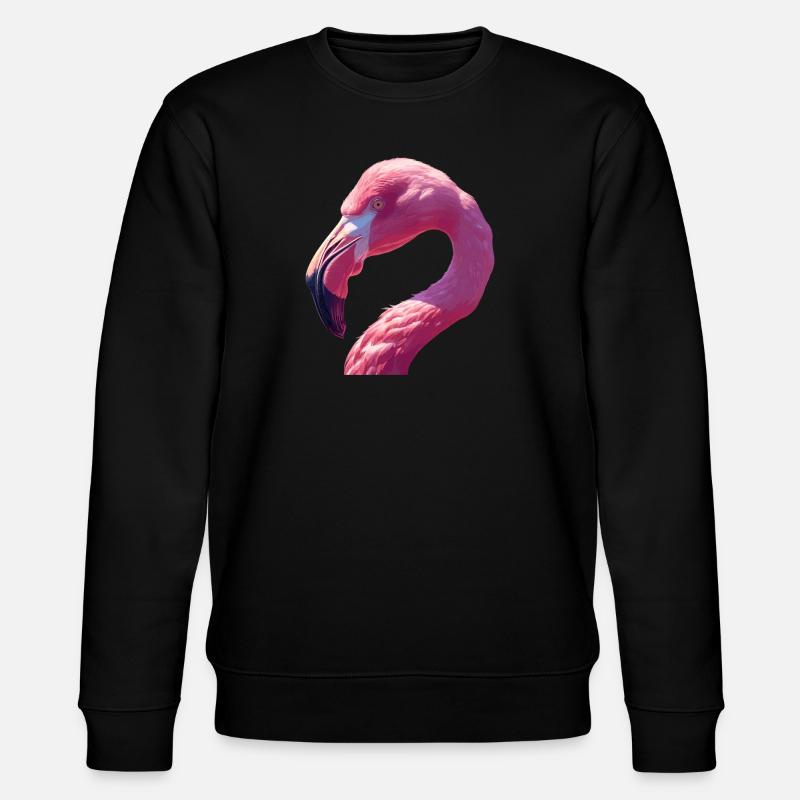 Flamingos Flamingo - Stanley/Stella Unisex Bio-Sweatshirt CHANGER  - Schwarz