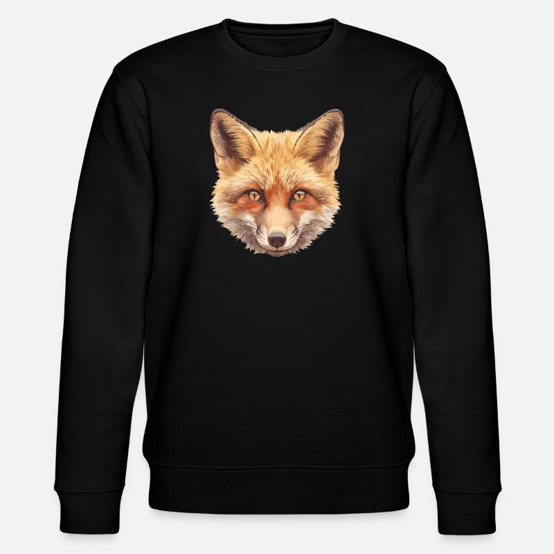 Füchse Fuchs - Stanley/Stella Unisex Bio-Sweatshirt CHANGER  - Schwarz