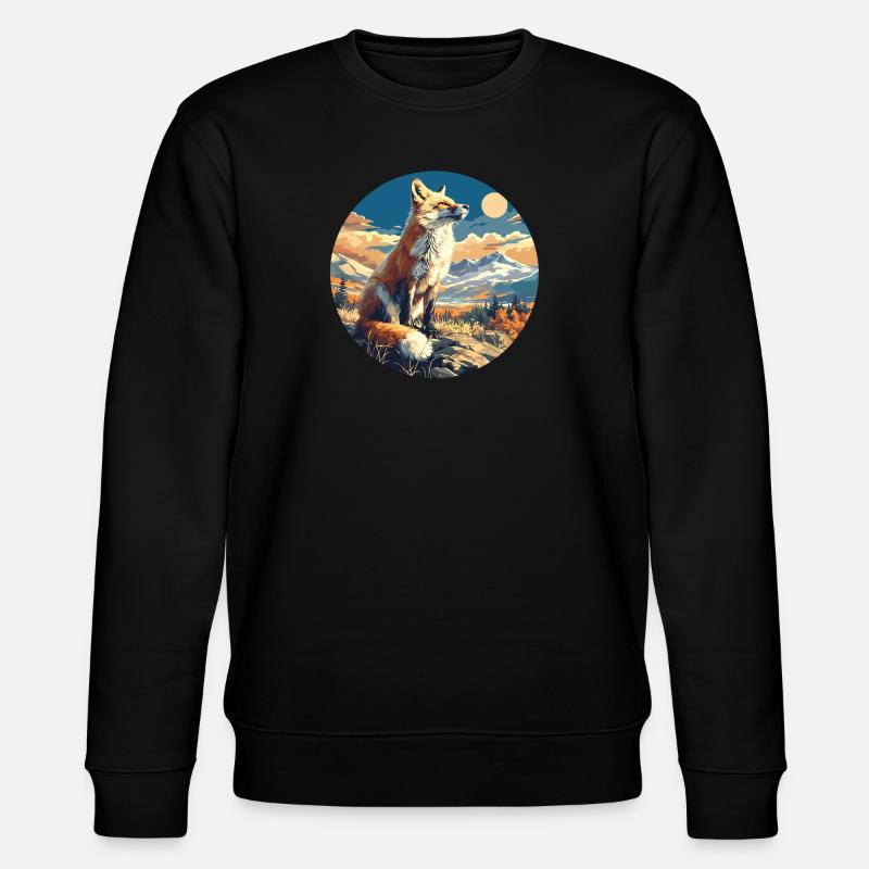Foxes Fox - Stanley/Stella CHANGER Unisex Organic Sweatshirt - black