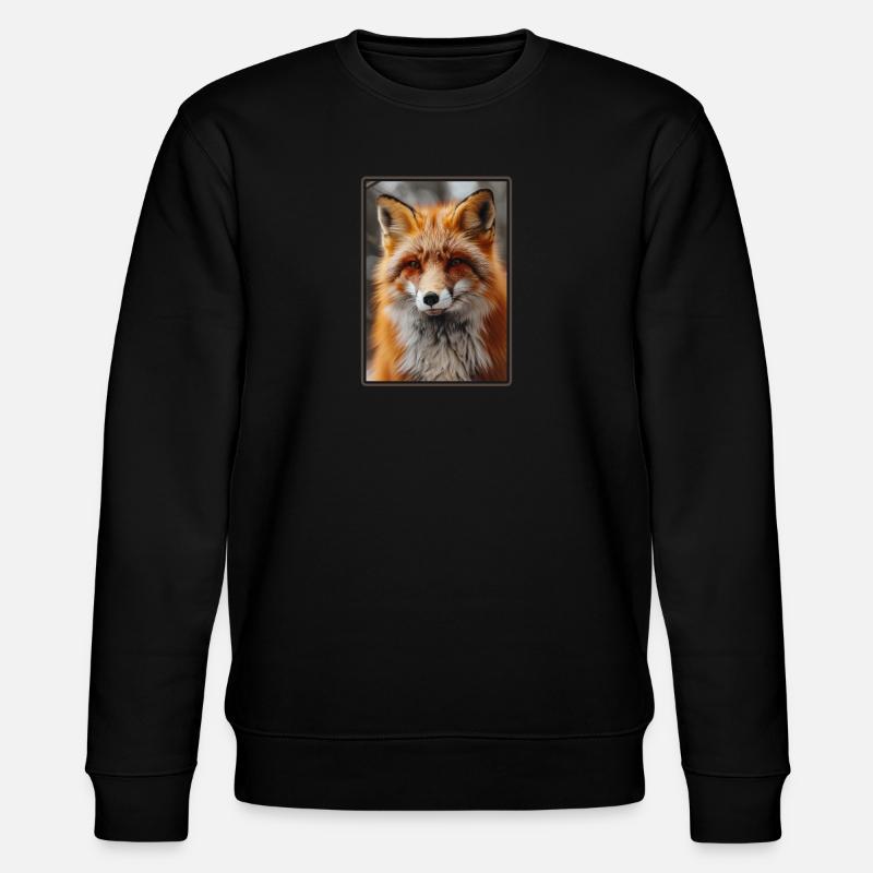 Füchse Fuchs - Stanley/Stella Unisex Bio-Sweatshirt CHANGER  - Schwarz