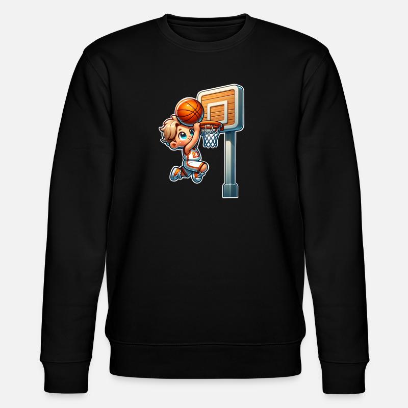 Dunking de basket-ball - Sweat bio CHANGER Stanley/Stella Unisexe - noir