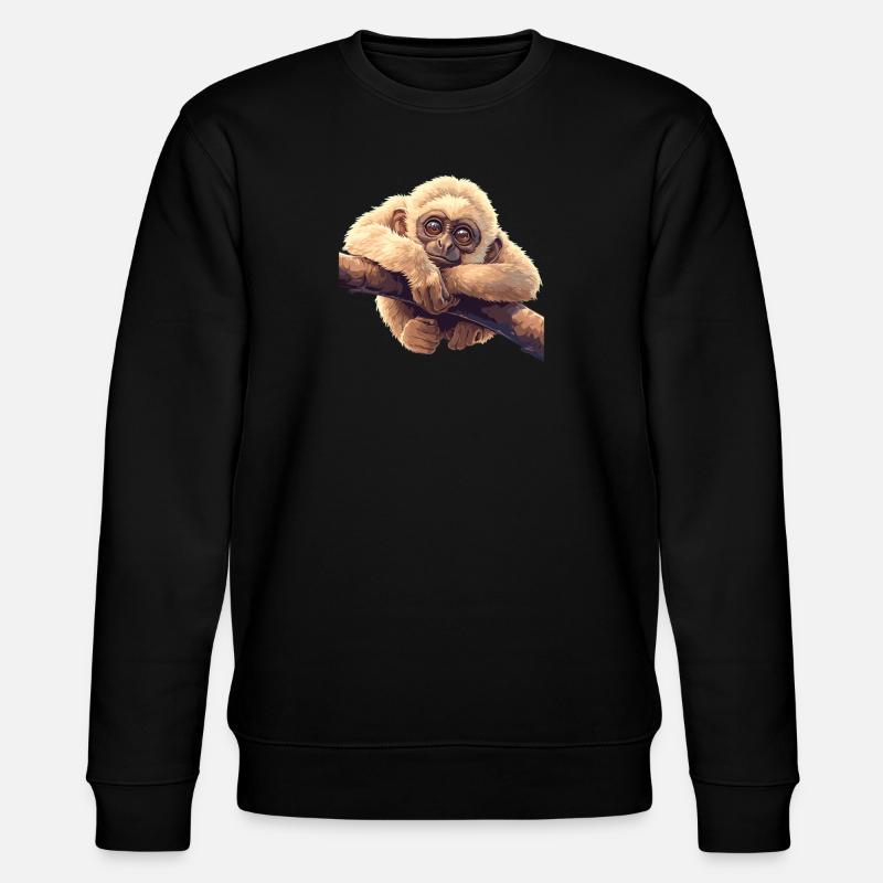 Gibbons Gibbon - Stanley/Stella Unisex Bio-Sweatshirt CHANGER  - Schwarz