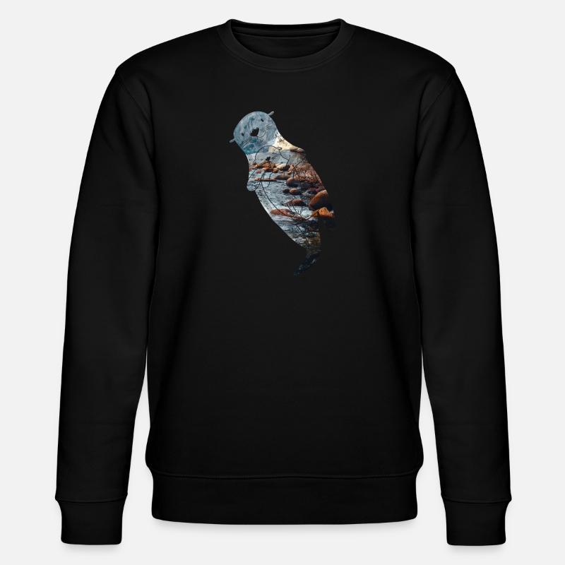 Rivière Otter - Sweat bio CHANGER Stanley/Stella Unisexe - noir