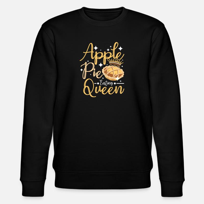 Apple pie eating queen - Stanley/Stella CHANGER Unisex Organic Sweatshirt - black