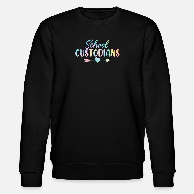 Gardien d’école Tie Dye Concierge - Sweat bio CHANGER Stanley/Stella Unisexe - noir