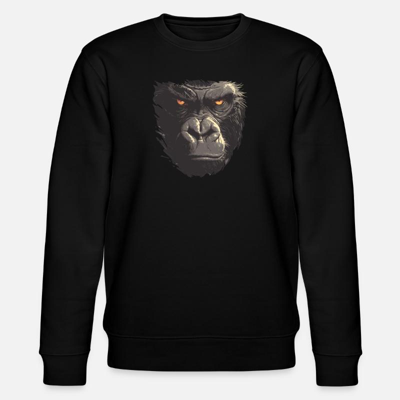 Gorillas Gorilla - Stanley/Stella Unisex Bio-Sweatshirt CHANGER - Schwarz