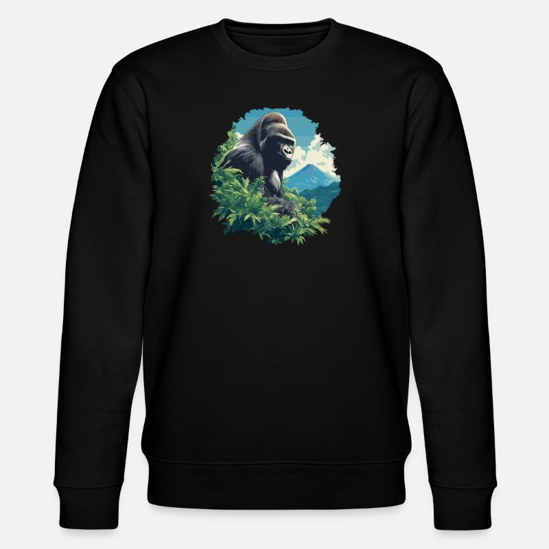 Gorillas Gorilla - Stanley/Stella Unisex Bio-Sweatshirt CHANGER  - Schwarz