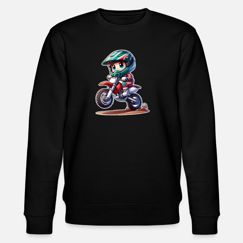 Motocross - Sweat bio CHANGER Stanley/Stella Unisexe - noir