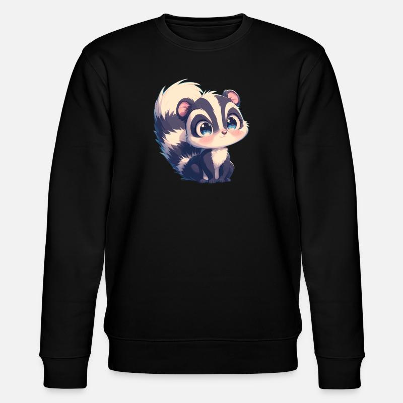 Stinktiere Stinktier - Stanley/Stella Unisex Bio-Sweatshirt CHANGER  - Schwarz