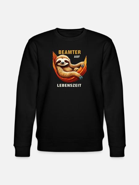 FAULTIER BEAMTER AUF LEBENSZEIT - Stanley/Stella Unisex Bio-Sweatshirt CHANGER - Schwarz