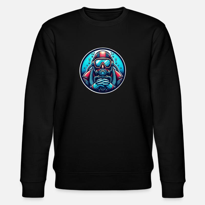 Tauchen Taucher - Stanley/Stella Unisex Bio-Sweatshirt CHANGER  - Schwarz