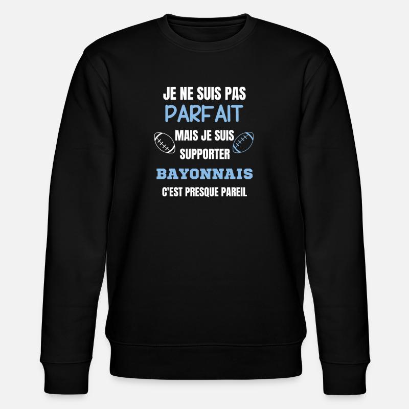 Supporter Bayonnais Rugby - Sweat bio CHANGER Stanley/Stella Unisexe - noir
