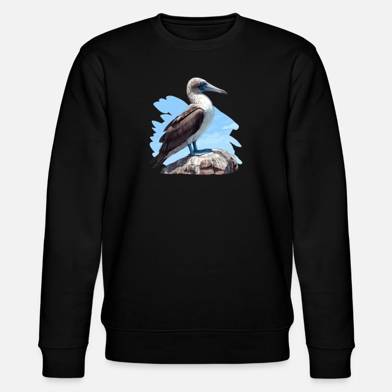 Blaufußtölpel - Stanley/Stella Unisex Bio-Sweatshirt CHANGER  - Schwarz
