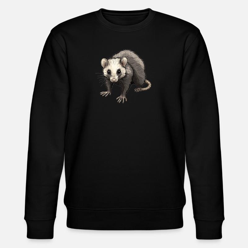 Opossum Opossums - Stanley/Stella Unisex Bio-Sweatshirt CHANGER  - Schwarz