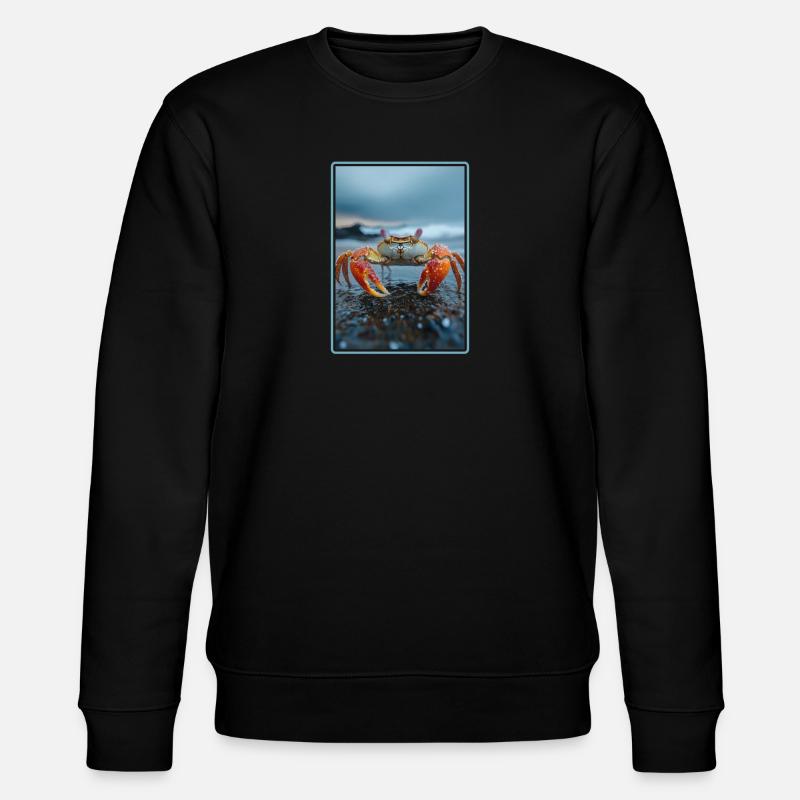 Krabbe Krabben - Stanley/Stella Unisex Bio-Sweatshirt CHANGER  - Schwarz