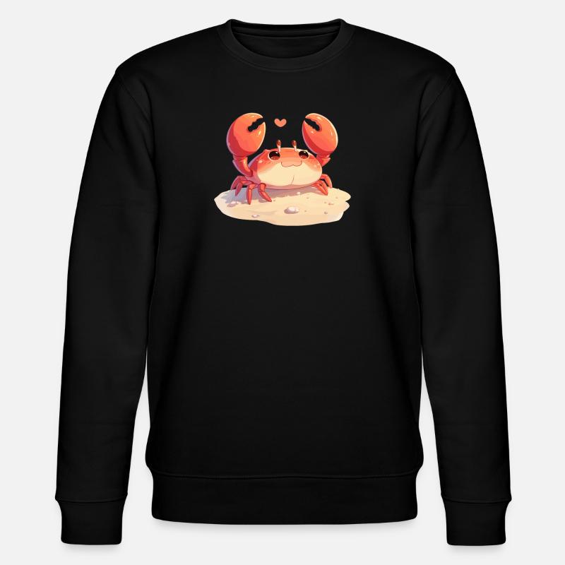 Krabbe Krabben - Stanley/Stella Unisex Bio-Sweatshirt CHANGER  - Schwarz