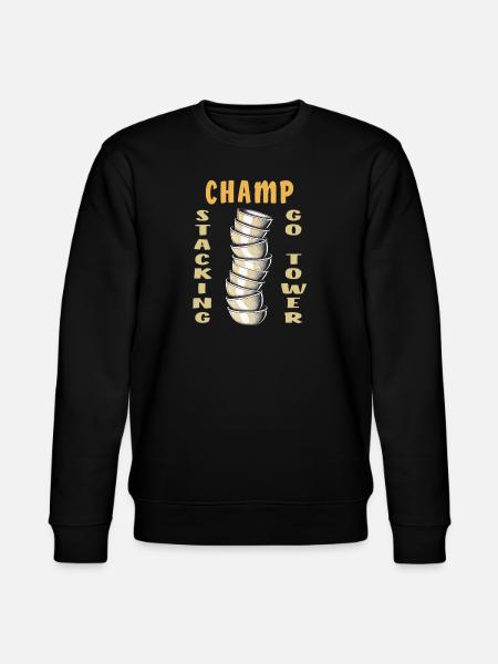 CUP STACKING CHAMP GO TOWER - Stanley/Stella CHANGER Unisex Organic Sweatshirt - black
