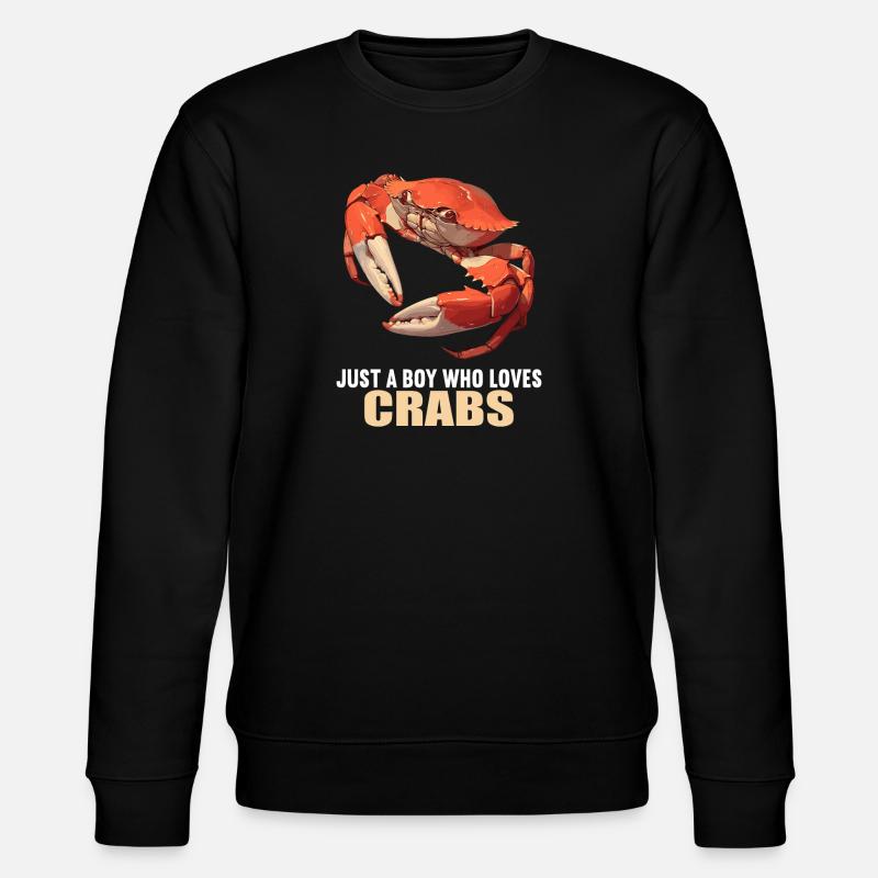 Crab Crab - Stanley/Stella CHANGER Unisex Organic Sweatshirt - black