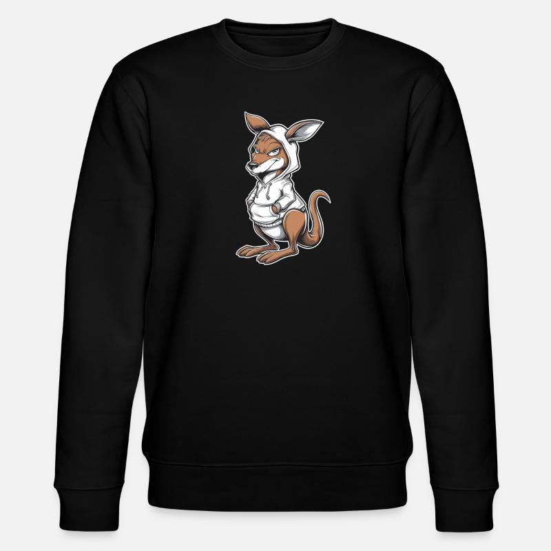 Kangourou Kangourou Animaux australiens - Sweat bio CHANGER Stanley/Stella Unisexe - noir