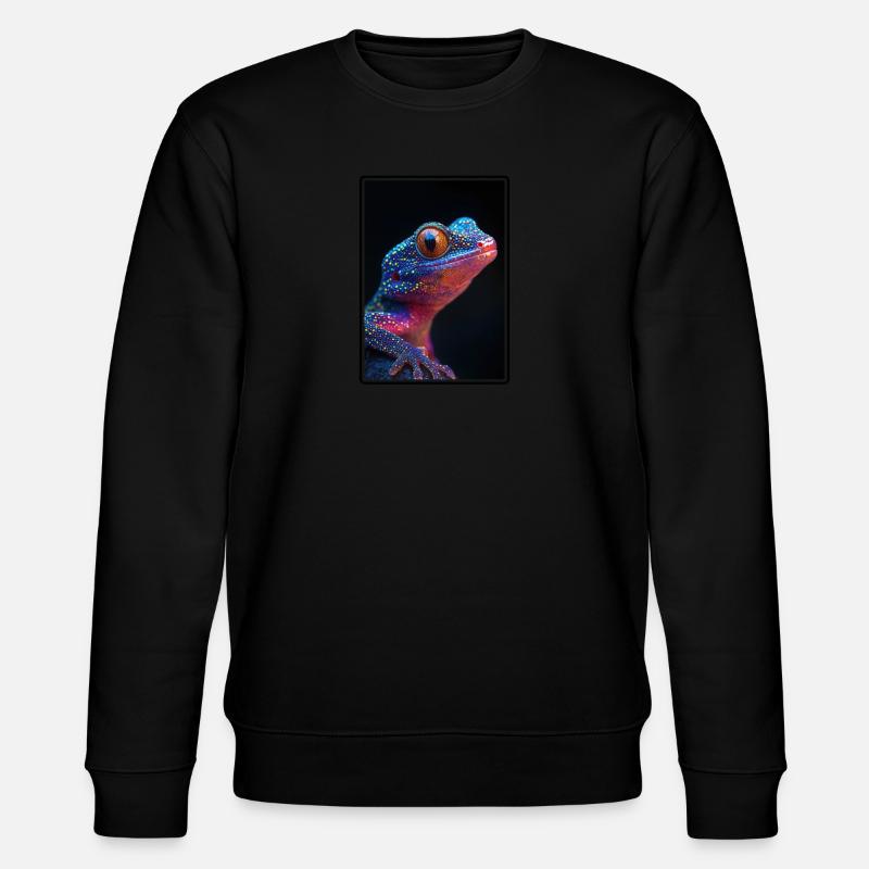Geckos Gecko - Stanley/Stella CHANGER Unisex Organic Sweatshirt - black