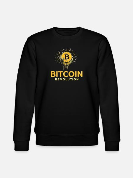 Bitcoin Revolution - Stanley/Stella Unisex Bio-Sweatshirt CHANGER  - Schwarz