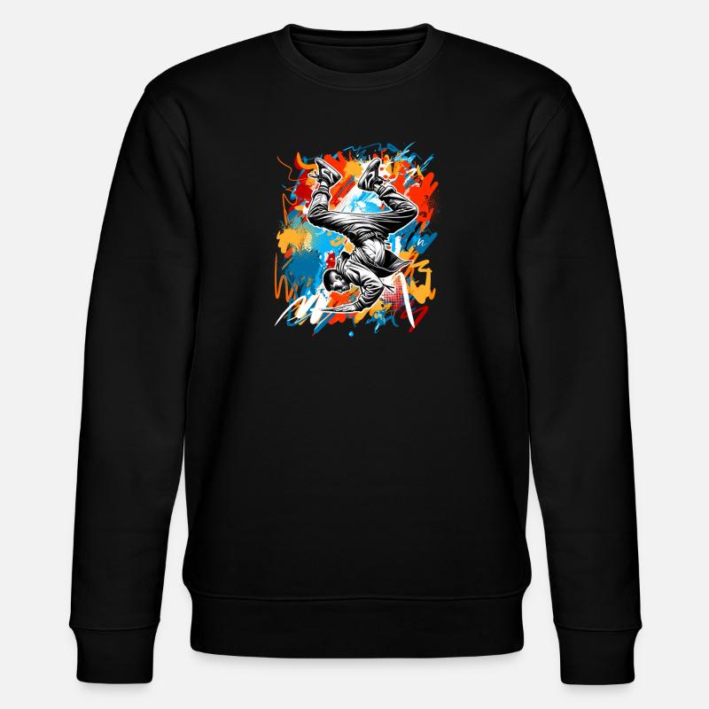 Breakdance - Stanley/Stella Unisex Bio-Sweatshirt CHANGER  - Schwarz
