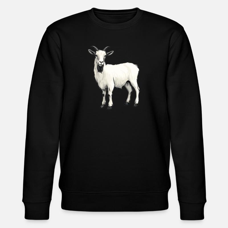 goats goat - Stanley/Stella CHANGER Unisex Organic Sweatshirt - black