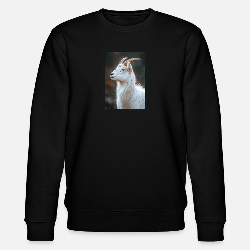 goats goat - Stanley/Stella CHANGER Unisex Organic Sweatshirt - black