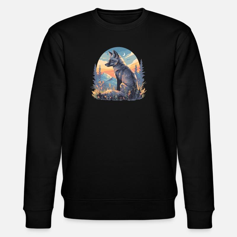 Graufüchse Graufuchs - Stanley/Stella Unisex Bio-Sweatshirt CHANGER  - Schwarz